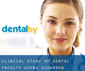 Clinical study of dental faculty UzhNU (Uzhhorod)